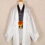 【男性袴】白・薔薇