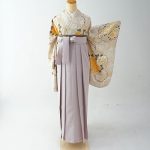 【卒業袴】ﾍﾞｰｼﾞｭ・牡丹