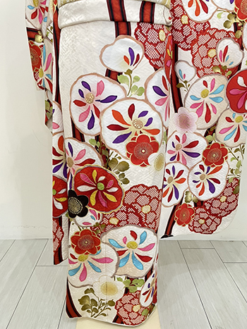 【振袖】白・梅