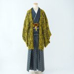 【男性袴】黄色・菊
