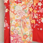 【振袖】赤・菊/牡丹