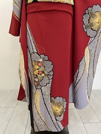 【振袖】赤・桜