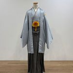 【男性袴】ｸﾞﾚｰ・菊菱