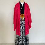 【男性袴】赤・菊菱
