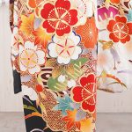 【振袖】白/ｵﾚﾝｼﾞ・梅