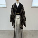 【男性袴】黒・ドット