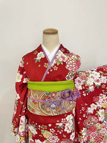 【振袖】赤・牡丹
