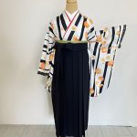 【卒業袴】白/黒・梅