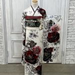 【振袖】白・薔薇
