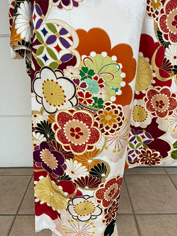 【振袖】白・梅