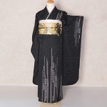 【振袖】黒・ｽﾊﾟﾝｺｰﾙ