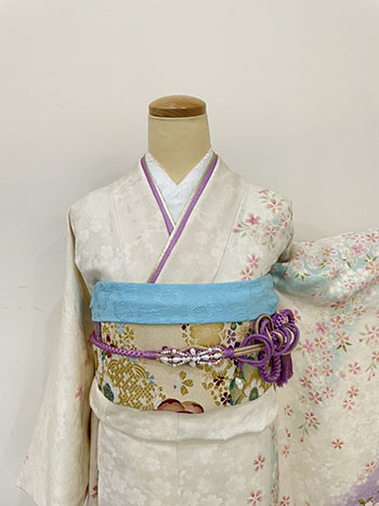 【振袖】白・桜