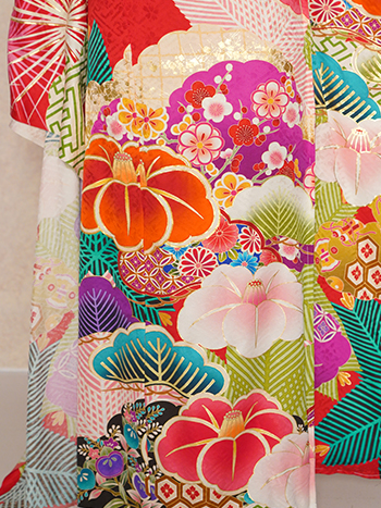 【振袖】赤・椿