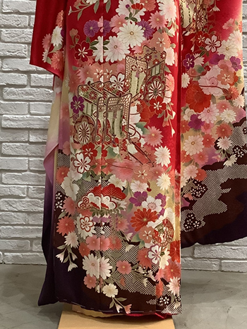 【振袖】赤/黒・桜