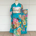 【振袖】水色・菊