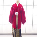 【男性袴】赤・菊菱