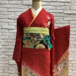 【振袖】赤・桜