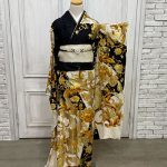 【振袖】黒/金・牡丹