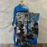 【振袖】青/黒・ﾊﾞﾗ