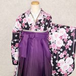 【卒業袴】黒・桜