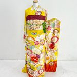 【振袖】黄色・菊