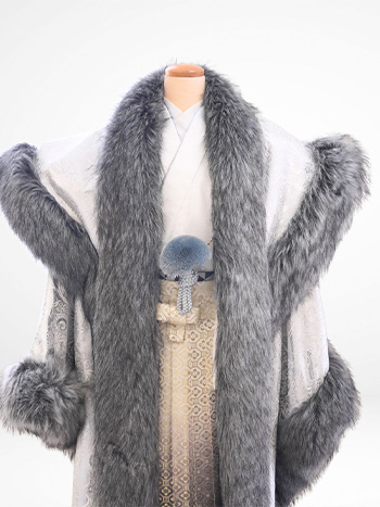 【男性袴】ｼﾙﾊﾞｰ･ﾍﾟｲｽﾞﾘｰ