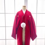 【男性袴】赤・菊菱
