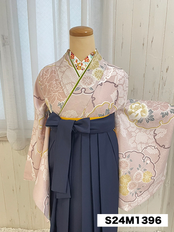 【卒業袴】ピンク・雪輪