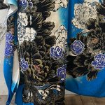 【振袖】青/黒・ﾊﾞﾗ