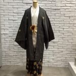 【男性袴】黒/金・かすり