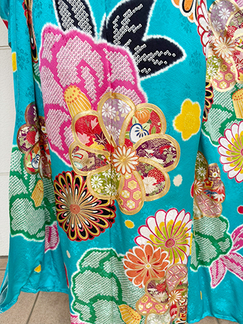 【振袖】水色・菊