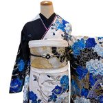 【振袖】黒・牡丹