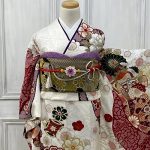 【振袖】白・牡丹/菊
