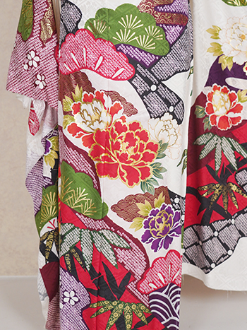 【振袖】白・松