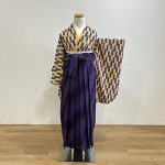 【卒業袴】紫・矢羽