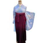【卒業袴】水色・桜