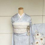 【振袖】水色・菊