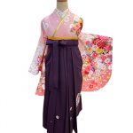 【卒業袴】ピンク・牡丹/菊