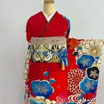 【振袖】赤・菊