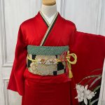 【振袖】赤・菖蒲