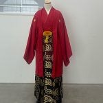 【男性袴】赤・菊菱