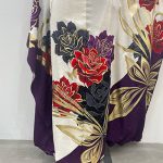 【振袖】白・バラ/蝶