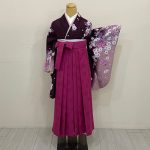 【卒業袴】紫・薔薇