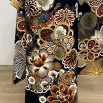 【振袖】紺・菊