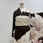 【振袖】茶・百合