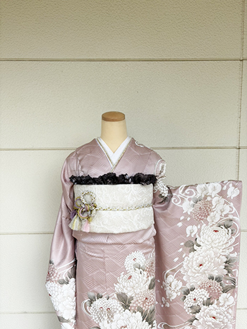 【振袖】ﾋﾟﾝｸ・菊