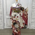 【振袖】白・牡丹/菊