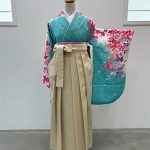 【卒業袴】水色・蘭