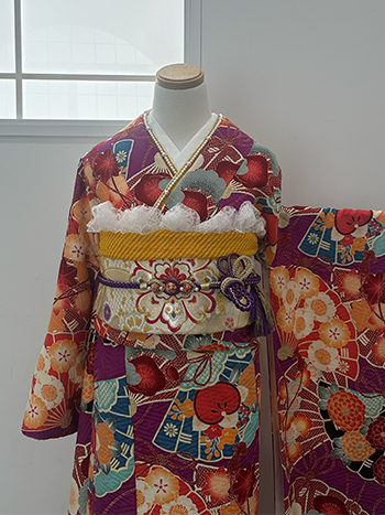【振袖】紫・菊