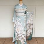 【振袖】水色・牡丹